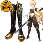【In Stock】Game Genshin Impact Cosplay Aether Shoes Boots